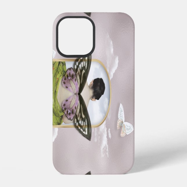 Butterfly Dream Fantasy Collage with Monogram Case (Back)