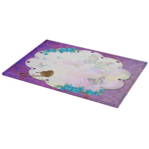Butterfly Dream Scene Jewelled Cutting Board