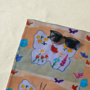 Butterfly Dreaming Beach Towel