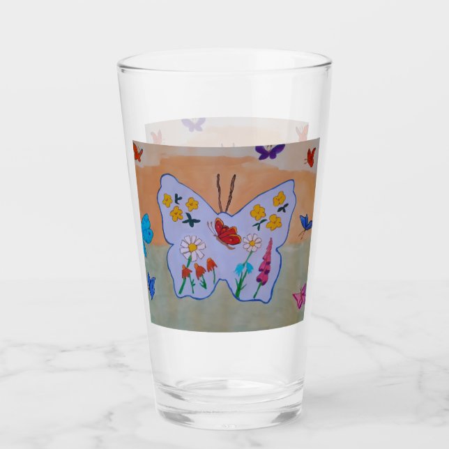 Butterfly Dreaming Glass (Front)