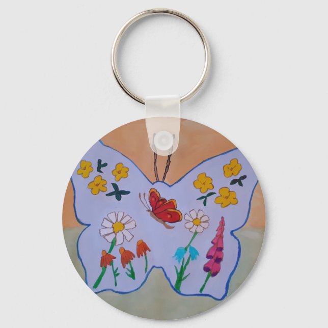 Butterfly Dreaming Keychain (Front)