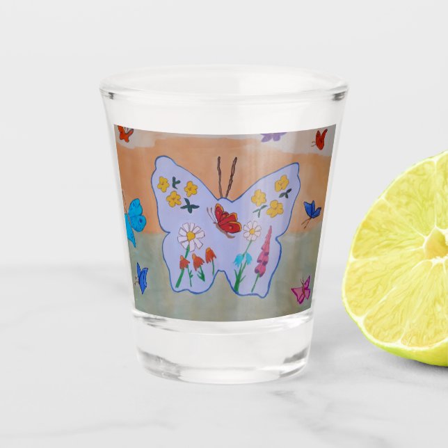 Butterfly Dreaming  Shot Glass (Front)