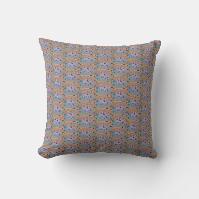 Butterfly Dreaming Throw Pillow (Front)
