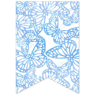 Butterfly Dreams (Blue) Bunting Flags