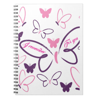 Butterfly Dreams Carnet Spiral - "Je me souviens p