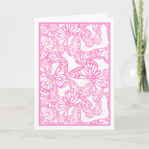 Butterfly Dreams (Pink) Blank Card