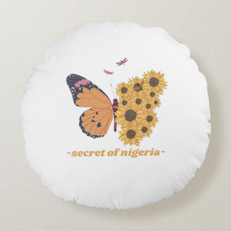"Butterfly Dreams" Round Pillow