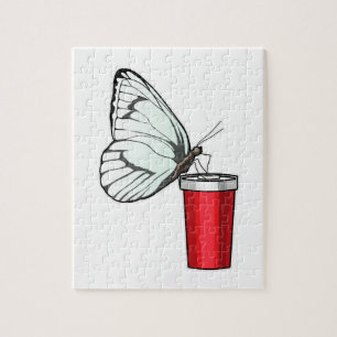 Butterfly Drinking mug Jigsaw Puzzle