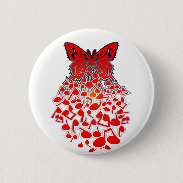 Butterfly_Effect 2 Inch Round Button (Front)