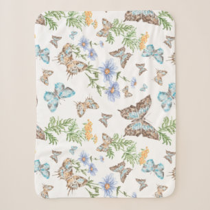 Butterfly Effect Art Sherpa Blanket