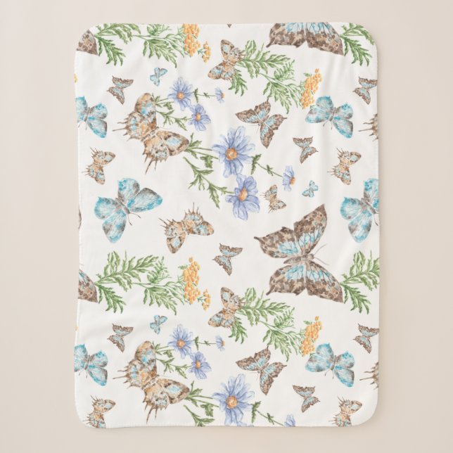Butterfly Effect Art Sherpa Blanket (Front)