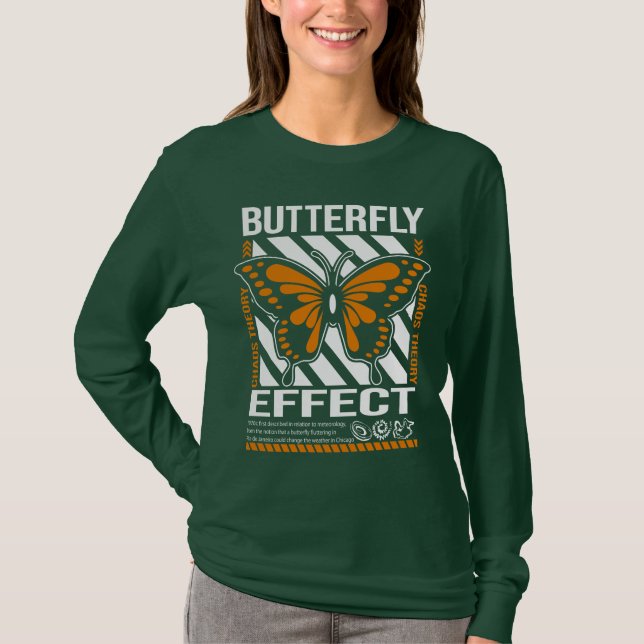 Butterfly Effect Chaos Theory T-Shirt (Front)