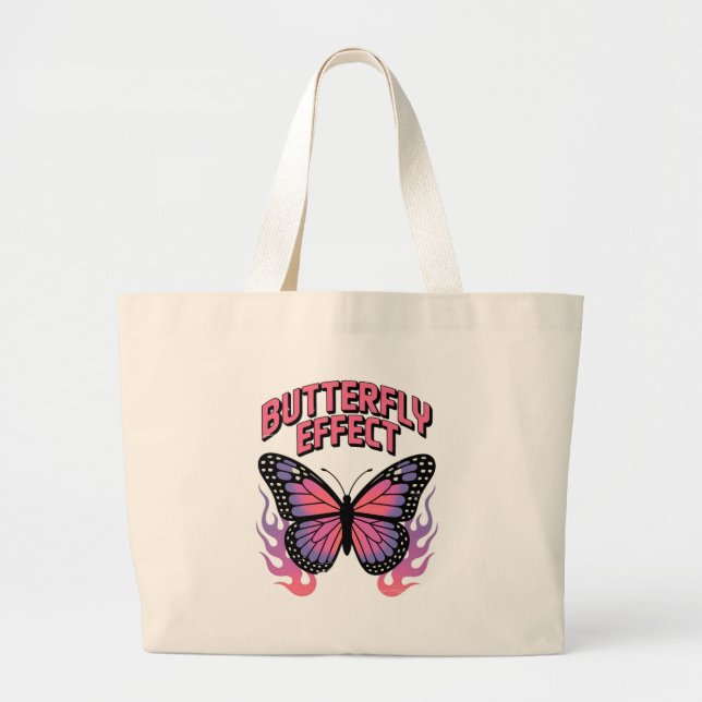 Butterfly Effect Large Tote Bag (Front)