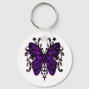 Butterfly Effect (purple) Keychain