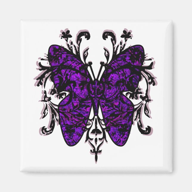 Butterfly Effect (purple) Magnet (Front)