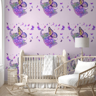 Butterfly Elephant Flying Funny Wallpaper