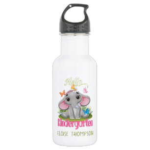 Butterfly Elephant Kindergarten Back to School   532 Ml Water Bottle