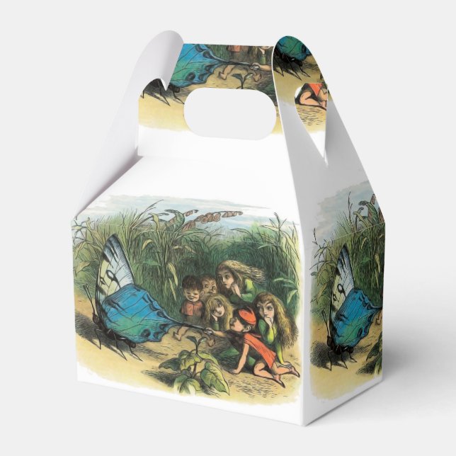 Butterfly Elf Artwork Cute Elves Butterflies Favor Box (Front Side)