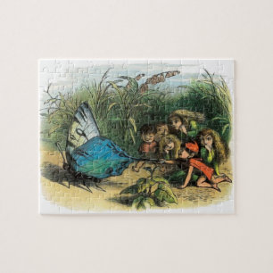 Butterfly Elf Artwork Cute Elves Butterflies Jigsaw Puzzle