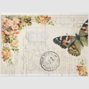 butterfly Ephemera Decoupage Tissue Tissue Paper
