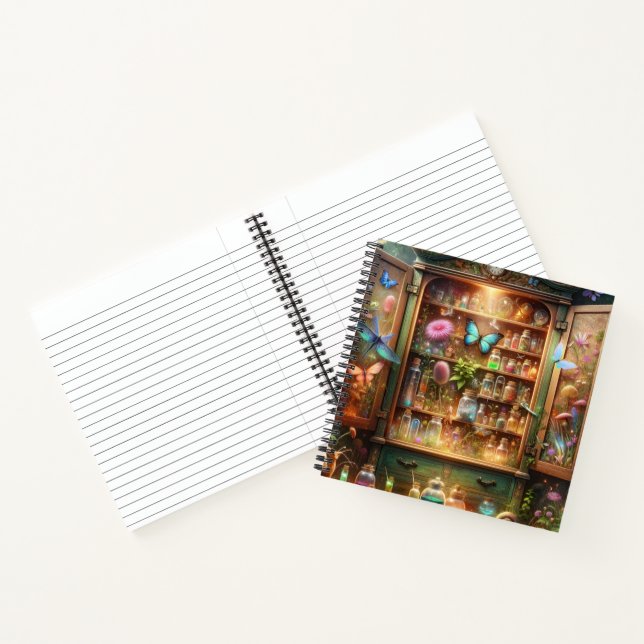 Butterfly Fairy Apothecary Enchanted Cabinet Notebook (Inside)