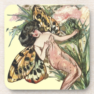 Butterfly fairy coaster