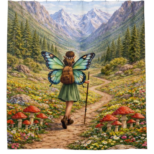 Butterfly Fairy Mountain Hiker | Fairycore Flower (Front)