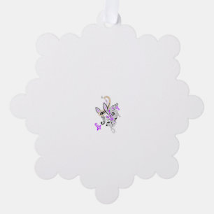 Butterfly Fairy Tattoo Vector – Vintage Floral Art Ornament Card