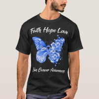 Butterfly Faith Hope Love Colon Cancer Awareness