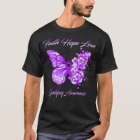 Butterfly Faith Hope Love Epilepsy Awareness