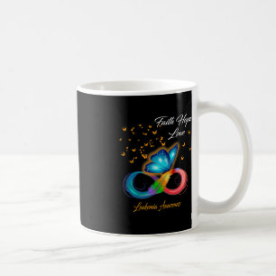 Butterfly Faith Hope Love Leukaemia Awareness Coffee Mug