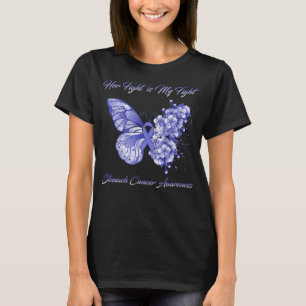 Butterfly Faith Hope Love Stomach Cancer Awareness T-Shirt