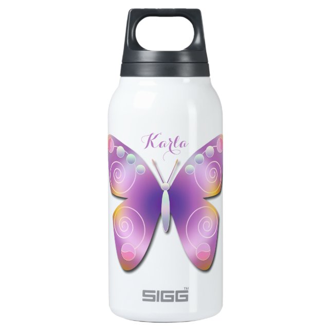Butterfly Fantasy Insulated Water Bottle (Front)