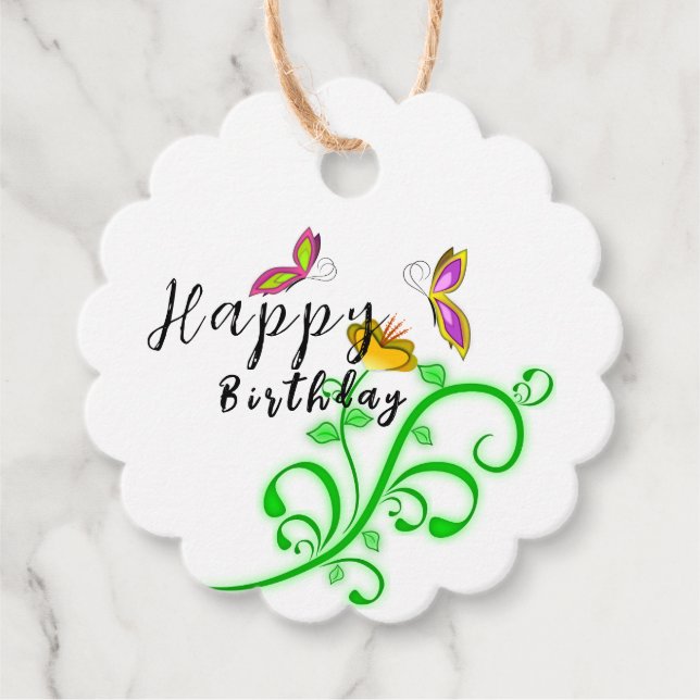 Butterfly Favour Tags (Front)