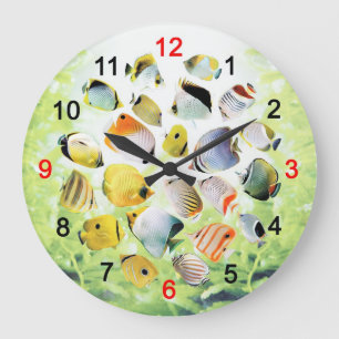 Butterfly Fishの壁掛け時計 Large Clock