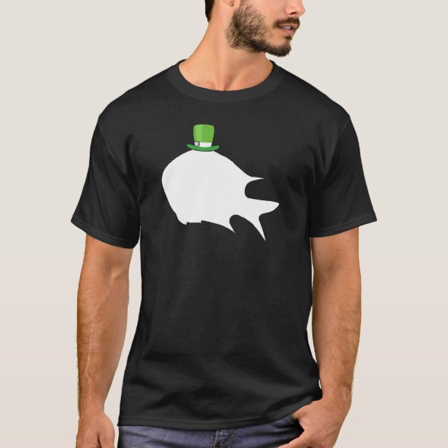 Butterfly Fish Leprechaun Irish St Patrick Day T-Shirt (Front)