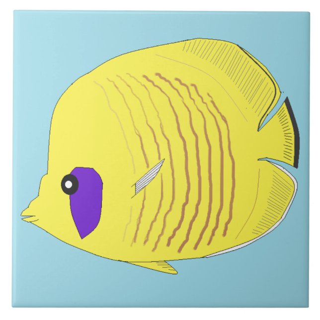 butterfly fish tile (Front)