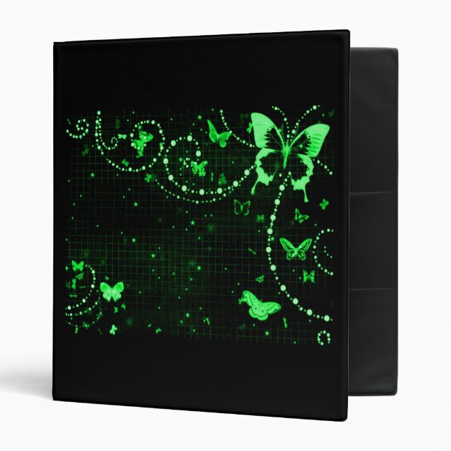 Butterfly Flash Fairy Green Binder (Front/Inside)