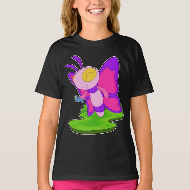 Butterfly Flash light T-Shirt (Front)