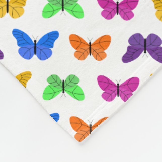 Butterfly Fleece Blanket (Corner)
