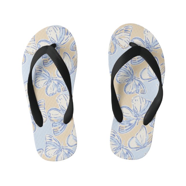Butterfly Flip-Flops Kid's Flip Flops (Footbed)