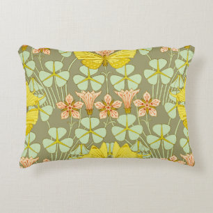 Butterfly Floral Botanical Colourful Accent Pillow