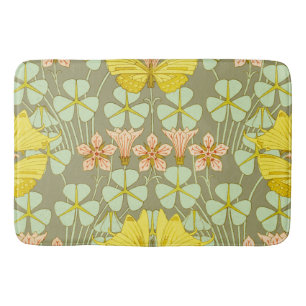 Butterfly Floral Botanical Colourful Bath Mat