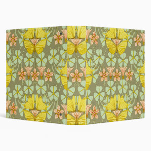 Butterfly Floral Botanical Colourful Binder