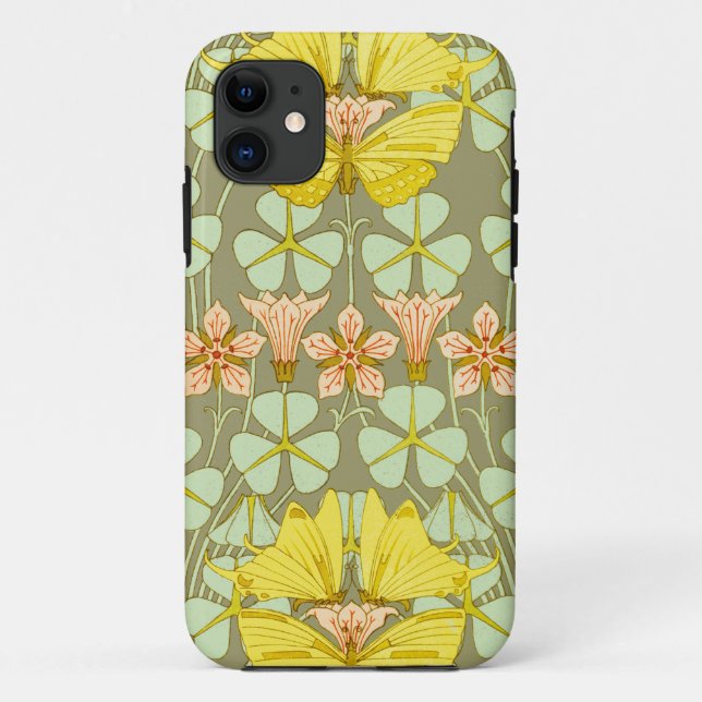 Butterfly Floral Botanical Colourful Case-Mate iPhone Case (Back)
