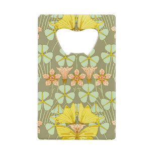 Butterfly Floral Botanical Colourful Credit Card Bottle Opener