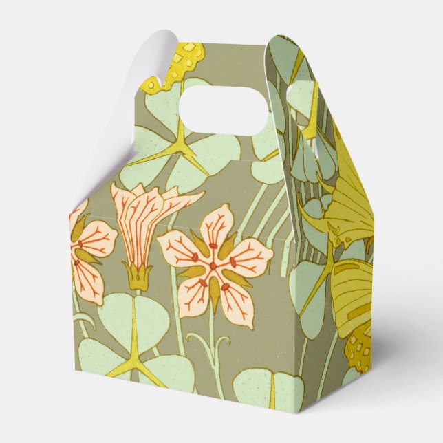 Butterfly Floral Botanical Colourful Favor Box (Front Side)
