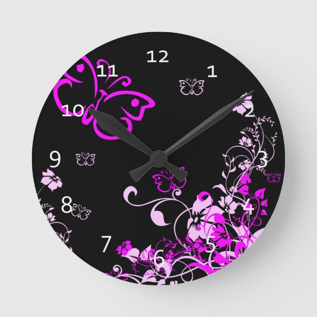 Butterfly Floral Clocks (Front)