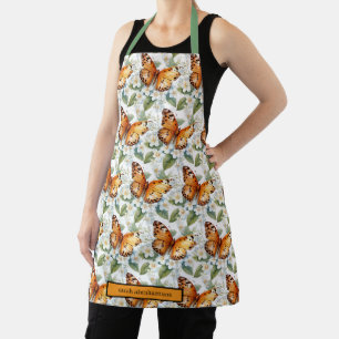 Butterfly Floral Flower Garden Gardening Apron