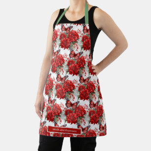 Butterfly Floral Flower Garden Gardening Apron
